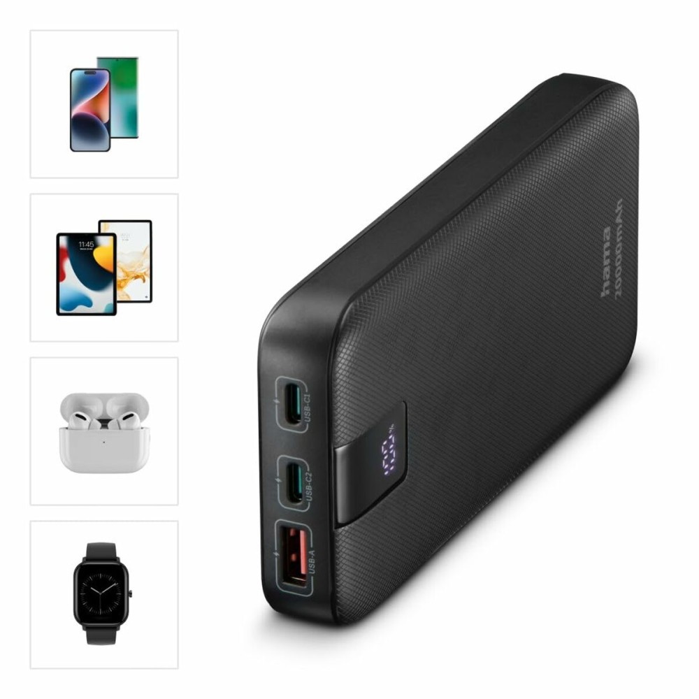 Batterie pour Ordinateur Portable Hama 00201719 Anthracite 20000 mAh