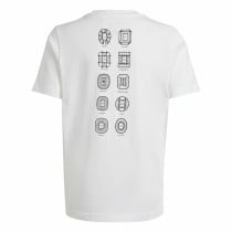 Short Sleeve T-Shirt Adidas EURO 24 White