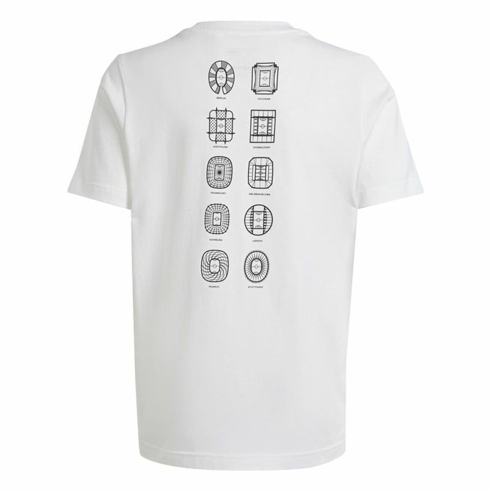 Kurzarm-T-Shirt Adidas EURO 24 Weiß