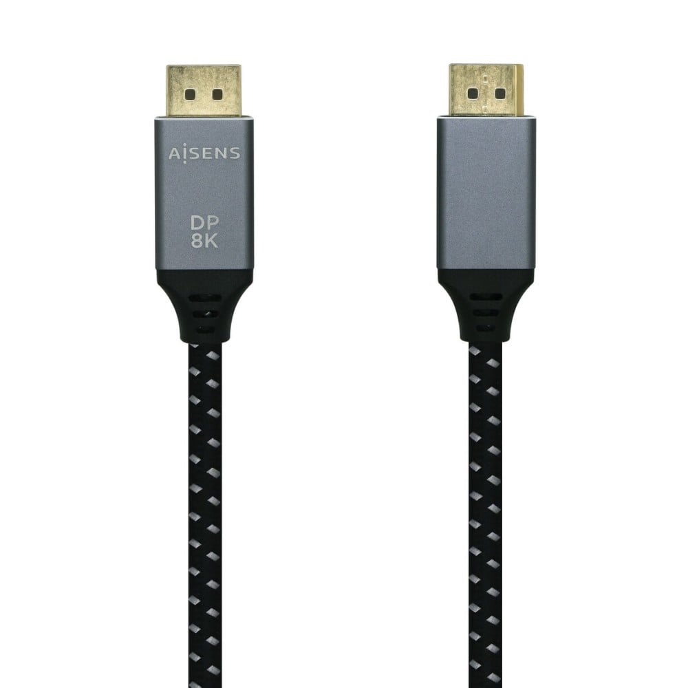 DisplayPort-Kabel Aisens A149-0434 50 cm Schwarz Schwarz/Grau