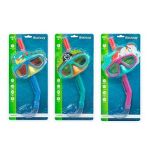 Bestway Ensemble Masque et Tube Adulte Valve de Purge Couleur Assorti +14 ans Plage et Piscine 24053