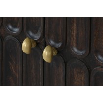 Sideboard Home ESPRIT Golden Dark brown Metal Mango wood 157,5 x 47 x 76,2 cm