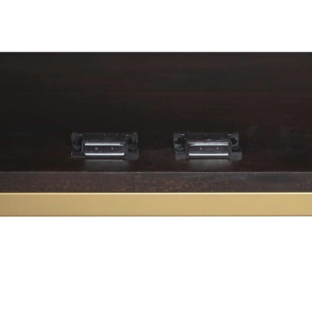 Sideboard Home ESPRIT Golden Dark brown Metal Mango wood 157,5 x 47 x 76,2 cm