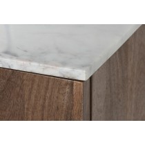 Sideboard Home ESPRIT White Brown Marble Mango wood 162,5 x 47 x 76 cm