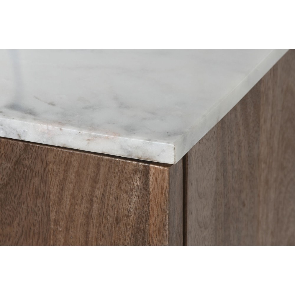 Sideboard Home ESPRIT White Brown Marble Mango wood 162,5 x 47 x 76 cm