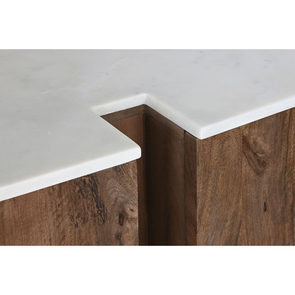 Sideboard Home ESPRIT White Brown Marble Mango wood 162,5 x 47 x 76 cm