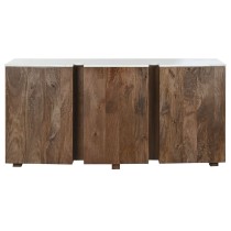 Sideboard Home ESPRIT White Brown Marble Mango wood 162,5 x 47 x 76 cm