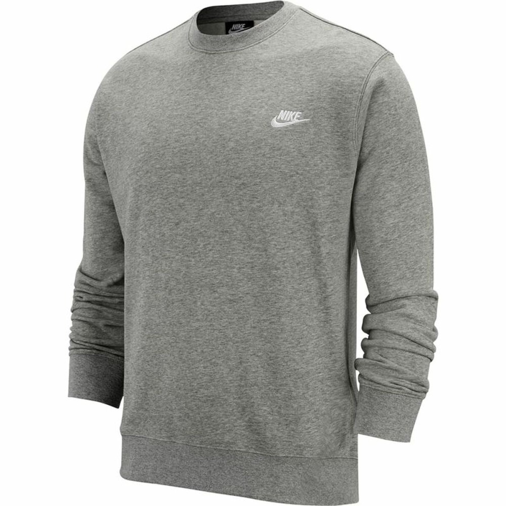 Men’s Sweatshirt without Hood Nike Sportswear Club Grey Light grey M