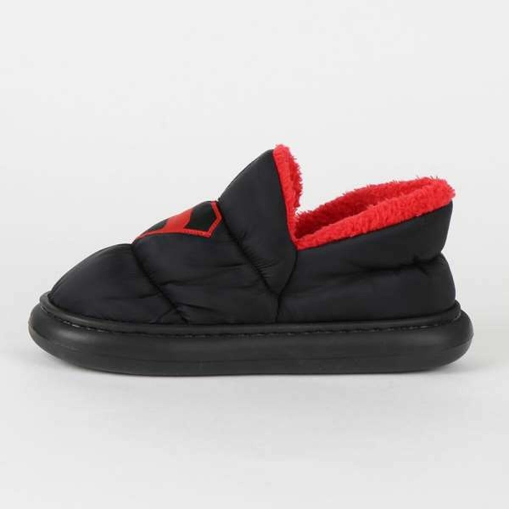 House Slippers Superman Black