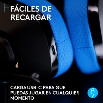 Kopfhörer Logitech 939-002219 Schwarz Schwarz/Blau