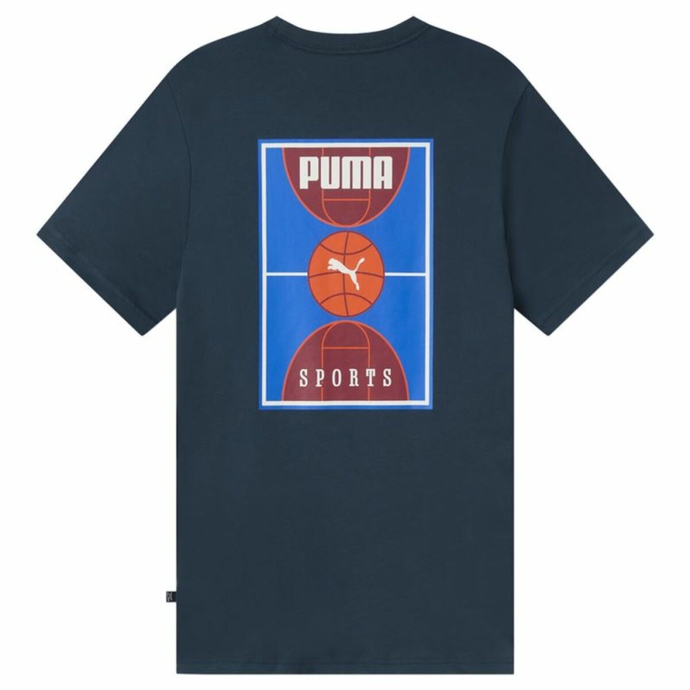 Men’s Short Sleeve T-Shirt Puma Bppo-000745 Dark blue