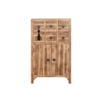 Chest of drawers Home ESPRIT Black Natural Fir MDF Wood Oriental 63 x 27 x 101 cm