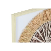 Leinwand Home ESPRIT Weiß natürlich Boho 60 x 3 x 60 cm (2 Stück)