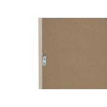 Toile Home ESPRIT Blanc Naturel Boho 60 x 3 x 60 cm (2 Unités)