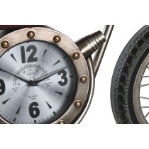 Horloge Murale Home ESPRIT Rouge Doré PVC Métal Moto Vintage 95 x 12 x 43,5 cm