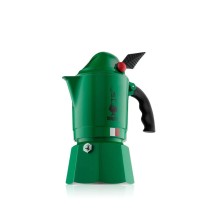 Italienische Kaffeemaschine Bialetti 0002762/NP grün Metall Aluminium 3 Kopper