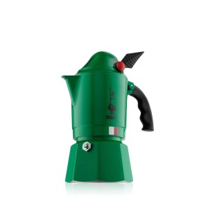 Italienische Kaffeemaschine Bialetti 0002762/NP grün Metall Aluminium 3 Kopper
