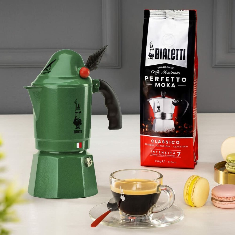 Cafetière Italienne Bialetti 0002762/NP Vert Métal Aluminium 3 Tasses