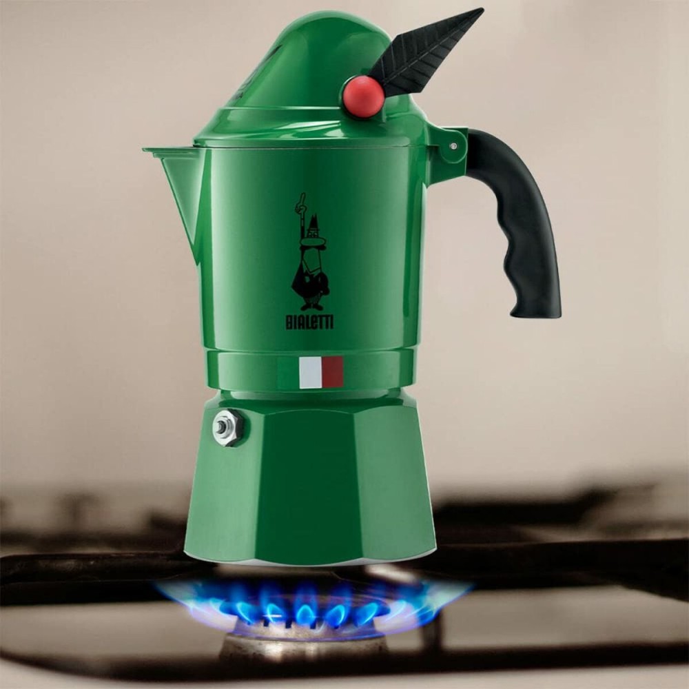 Cafetière Italienne Bialetti 0002762/NP Vert Métal Aluminium 3 Tasses
