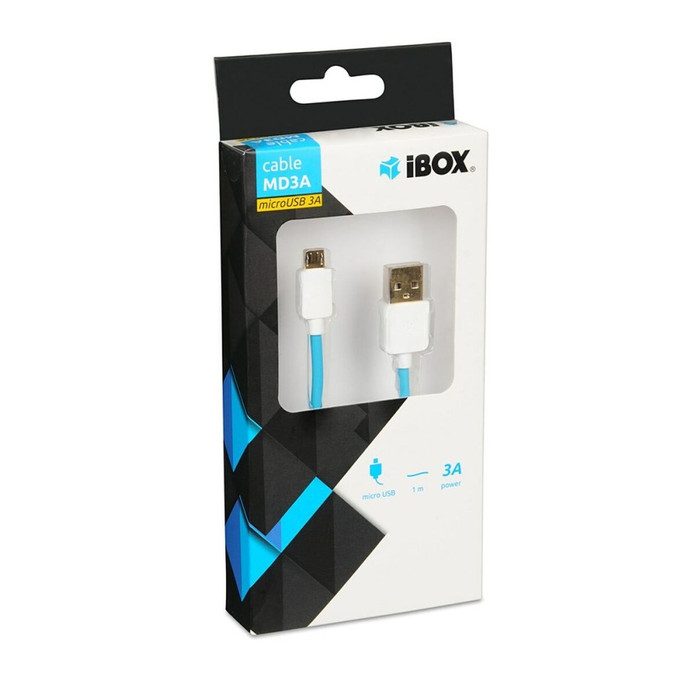 Câble USB A vers USB C Ibox IKUMD3A Bleu 1 m