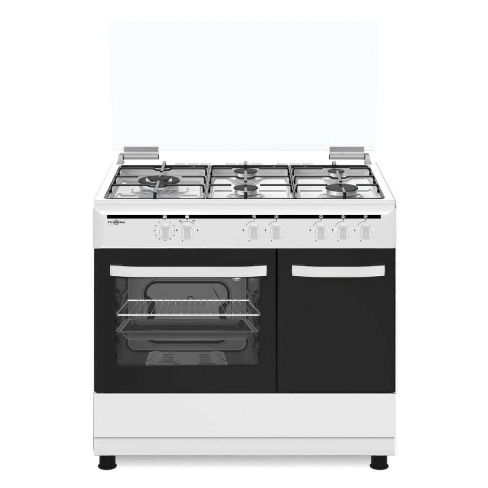 Cuisinière à Gaz Vitrokitchen CB961PBB BUT