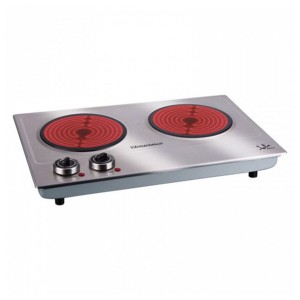 Tragbares Keramikkochfeld JATA V532 Stahl 1200 W 2400 W