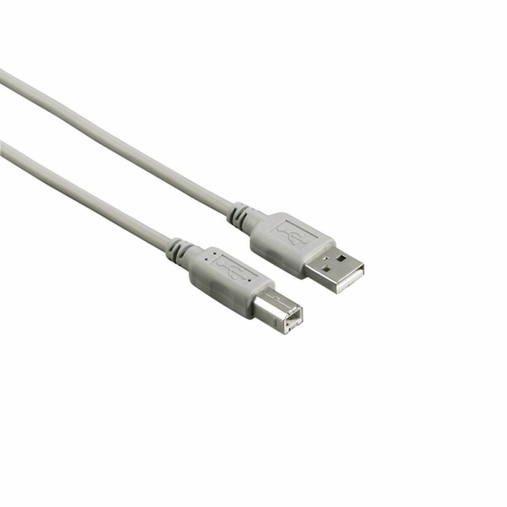 Câble USB A vers USB B Hama 00200900 1,5 m Gris