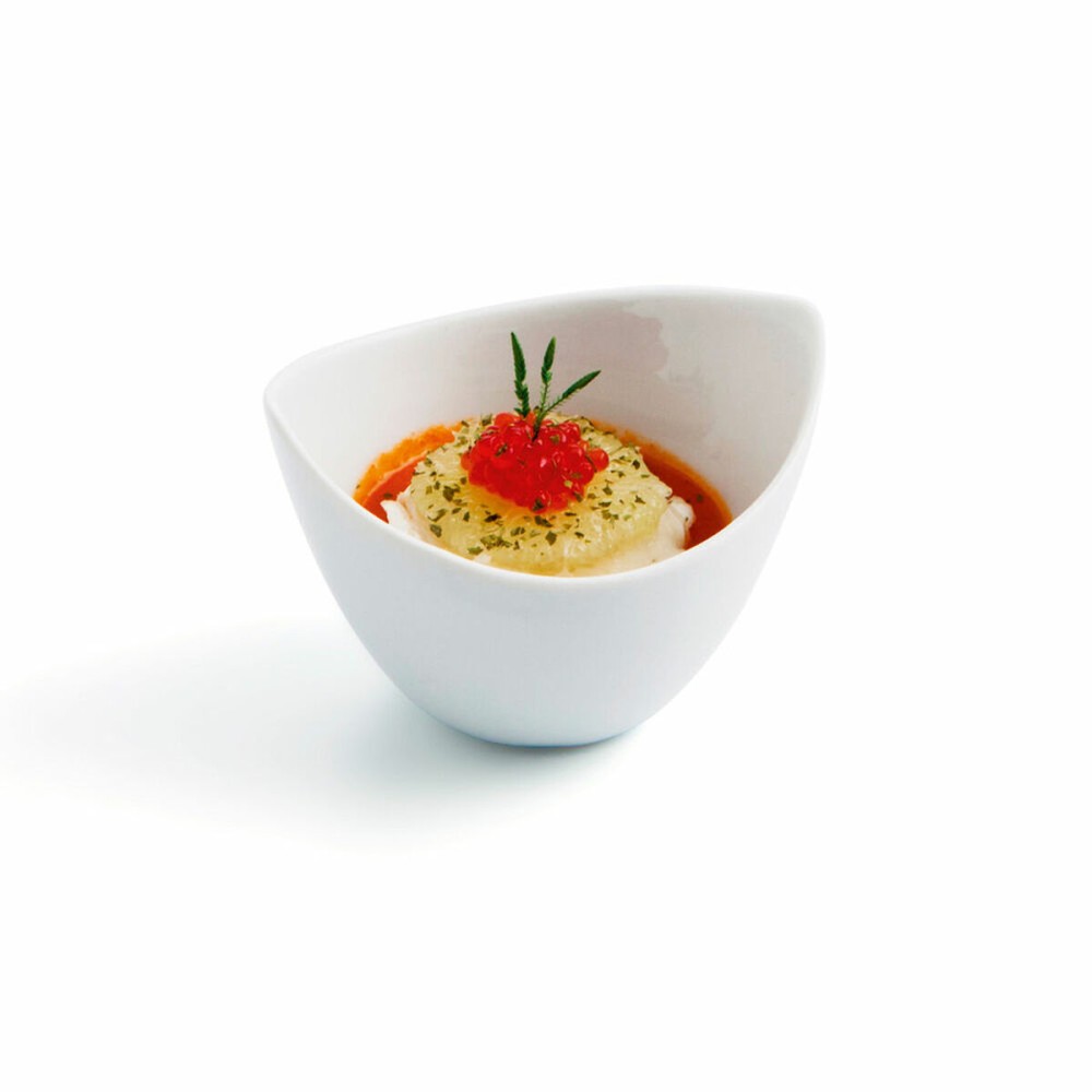 Schüssel Quid Gastro Fun Aperitif Weiß aus Keramik 9 x 6 cm (12 Stück)
