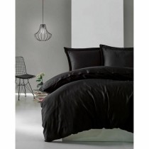 Bettbezug-Set Schwarz 220 x 240 cm