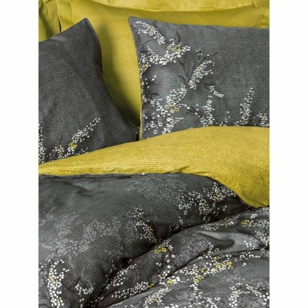 Bettbezug-Set Grau 220 x 240 cm
