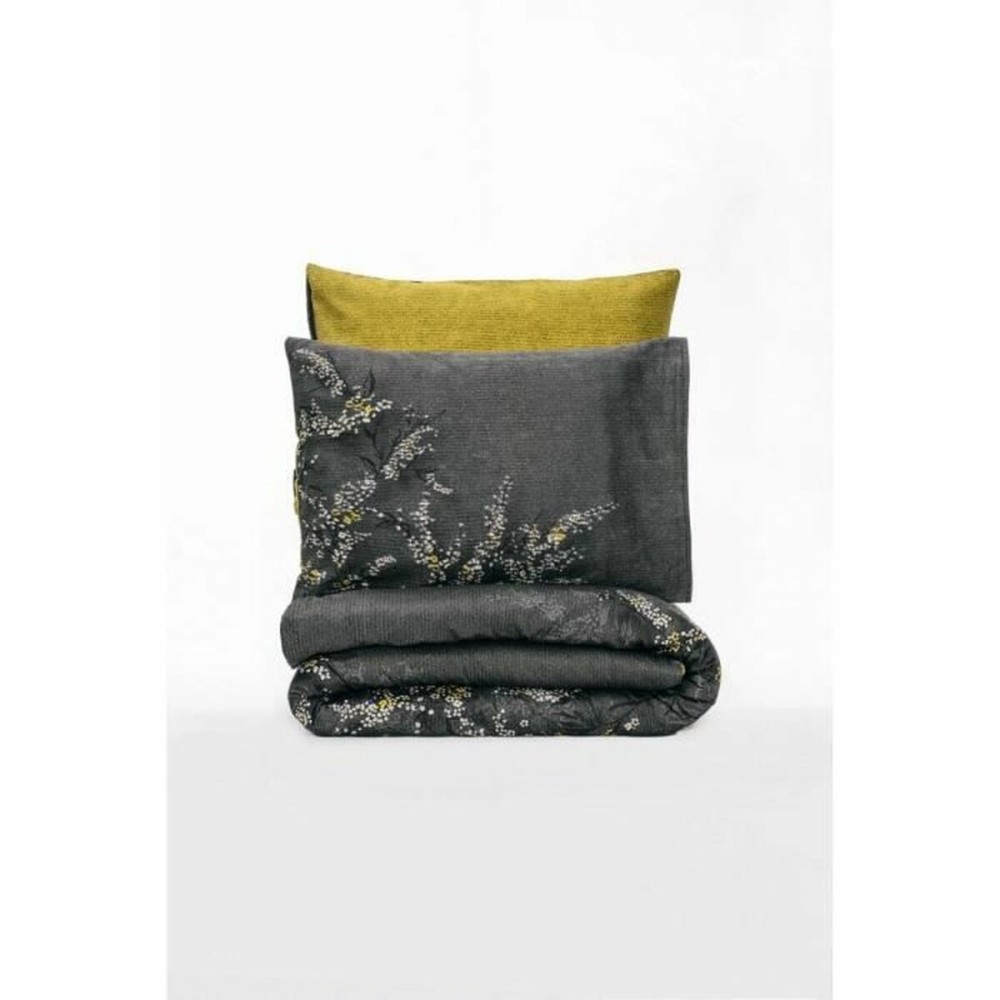 Bettbezug-Set Grau 220 x 240 cm