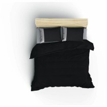 Bettbezug-Set Grau 220 x 240 cm