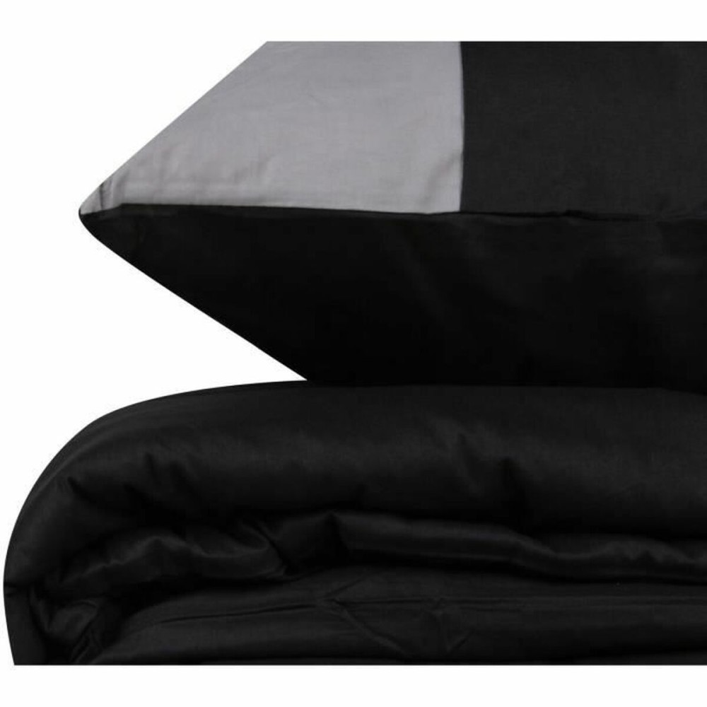 Bettbezug-Set Grau 220 x 240 cm