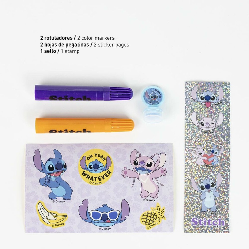 Crayons Stitch Bleu