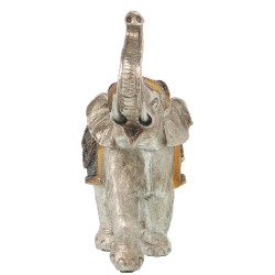 Decorative Figure Alexandra House Living Silver Plastic Elephant 12 x 24 x 23 cm