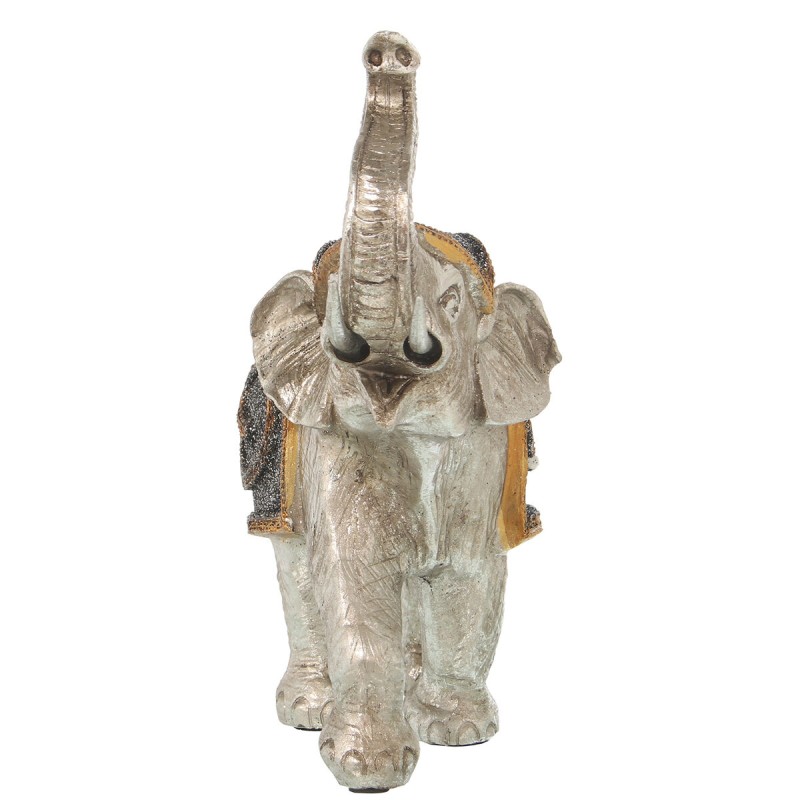 Figurine Décorative Alexandra House Living Argenté Plastique Eléphant 12 x 24 x 23 cm