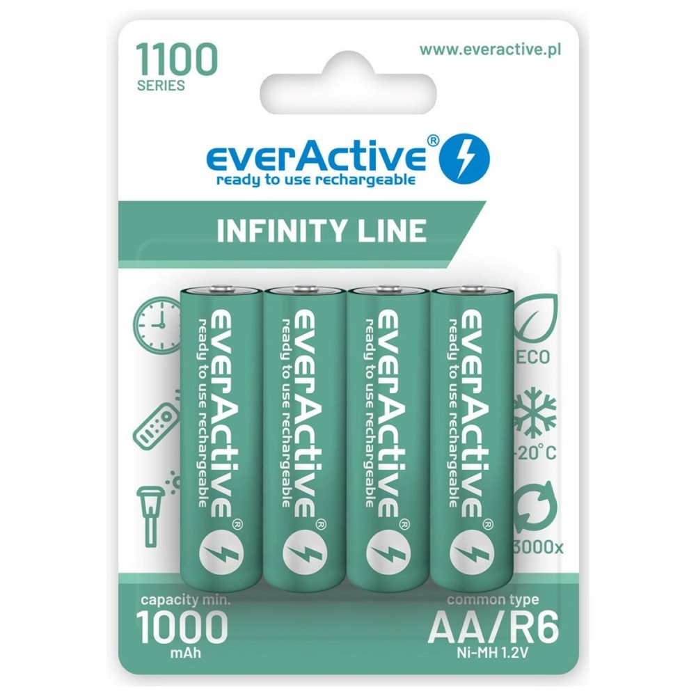 Rechargeable Batteries EverActive EVHRL6-1100 1,2 V