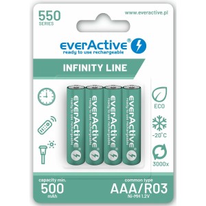 Piles Rechargeables EverActive EVHRL03-550 1,2 V