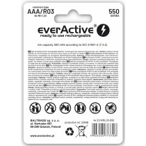 Piles Rechargeables EverActive EVHRL03-550 1,2 V