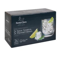 Set de Verres Inde Santa Clara Verre Borosilicaté 250 ml 2 Pièces