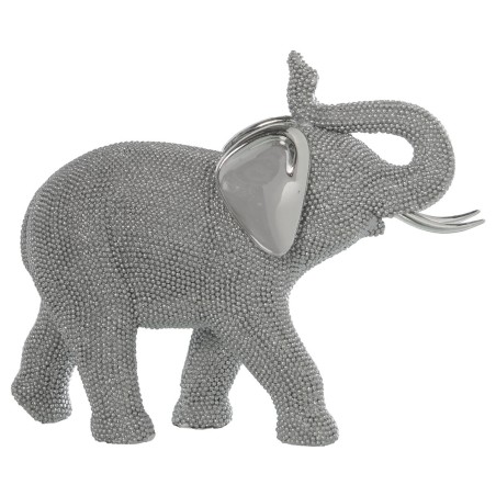 Deko-Figur Alexandra House Living Silberfarben Kunststoff Elefant 13 x 29 x 24 cm