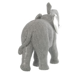 Deko-Figur Alexandra House Living Silberfarben Kunststoff Elefant 13 x 29 x 24 cm