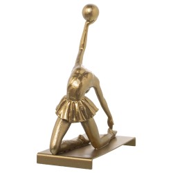 Decorative Figure Alexandra House Living Golden Plastic Gymnast 11 x 19 x 24 cm