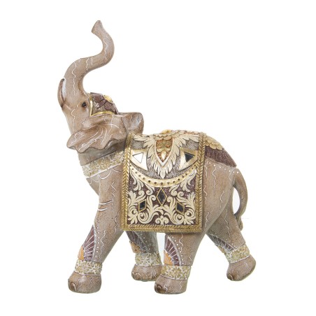 Deko-Figur Alexandra House Living Gold Kunststoff Elefant 12 x 22 x 27 cm