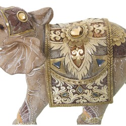 Deko-Figur Alexandra House Living Gold Kunststoff Elefant 12 x 22 x 27 cm