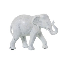 Decorative Figure Alexandra House Living White Plastic Elephant 10 x 18 x 24 cm