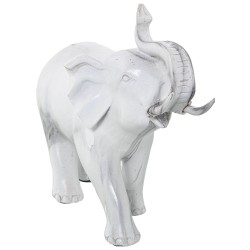 Deko-Figur Alexandra House Living Kunststoff Elefant 12 x 24 x 21 cm Marmor