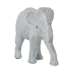 Decorative Figure Alexandra House Living White Plastic Elephant 10 x 18 x 24 cm