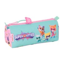 Holdall SuperKitties Pink Turquoise 21 x 8 x 7 cm