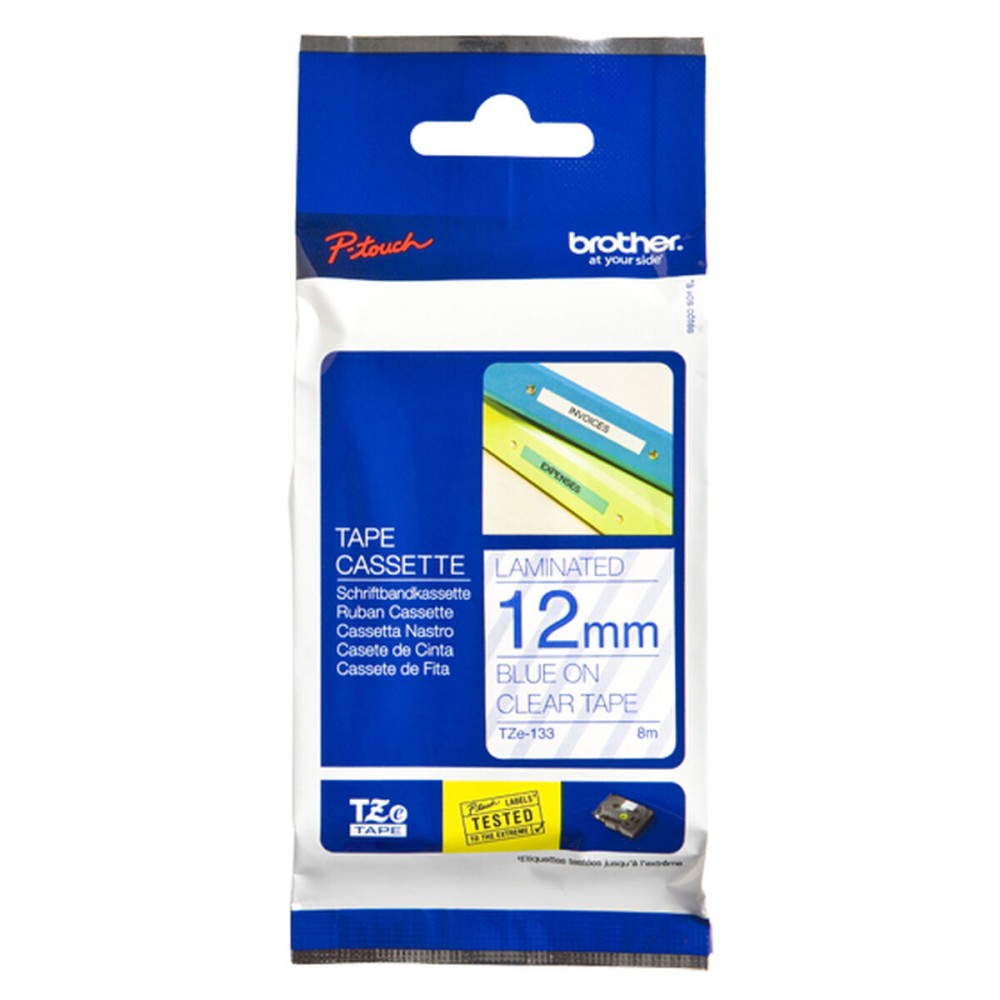 Original Tintenpatrone Brother Cinta laminada 12mm Grau